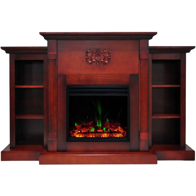 Cambridge Sanoma Freestanding Electric Fireplace Heater with Traditional Mantel, Timer, Remote Control