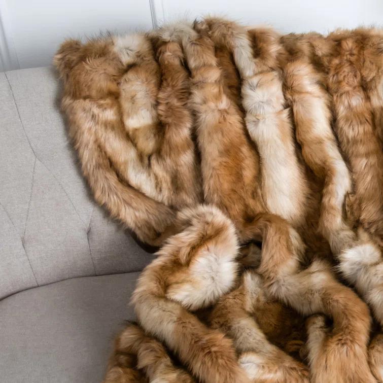 Faux Fur Throw