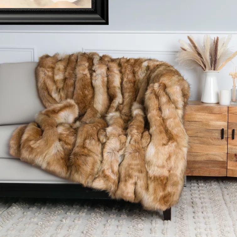 Faux Fur Throw