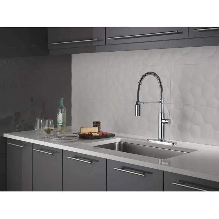 Antoni Pro Commercial Pull Down Sprayer Kitchen Sink Faucet