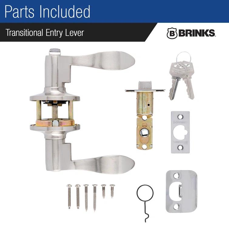 Brinks Raleigh Transitional Keyed Entry Wave Lever