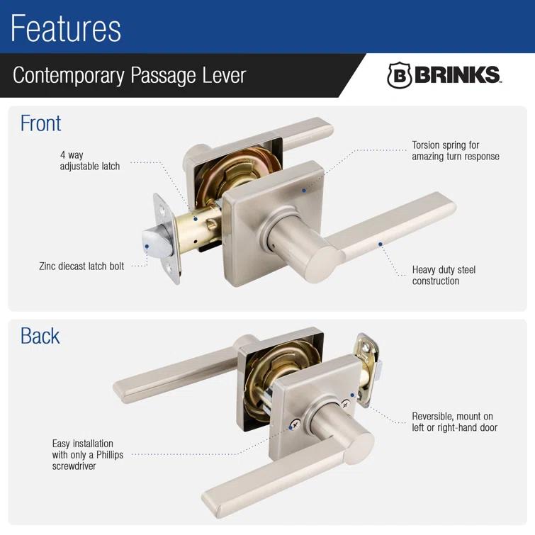 Brinks Mendocino Contemporary Passage Lever