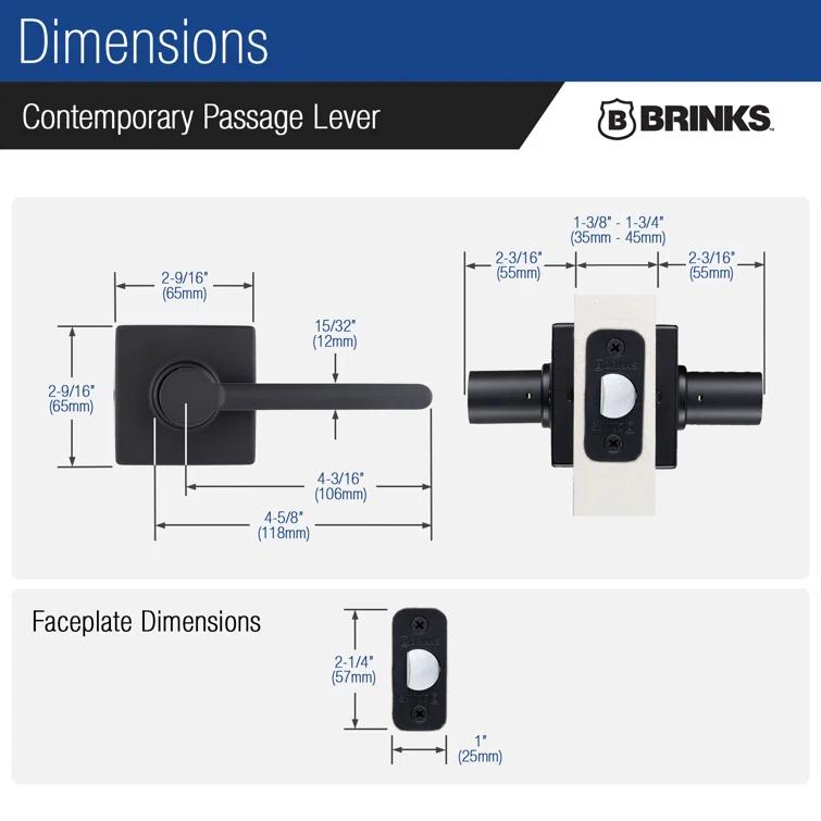 Brinks Mendocino Contemporary Passage Lever