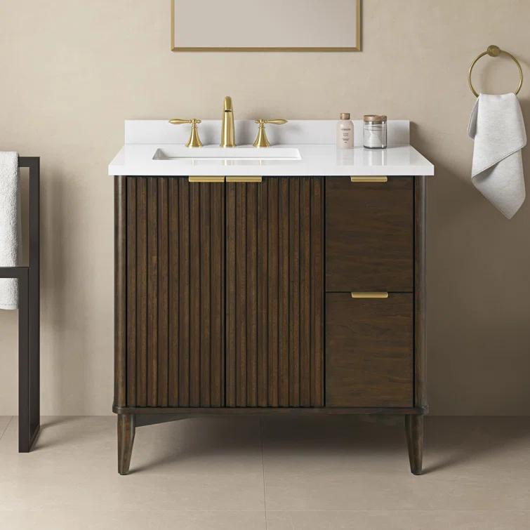 OVE Decors Gabi 36-in Undermount Single Sink Bathroom Vanity with Premium Countertop