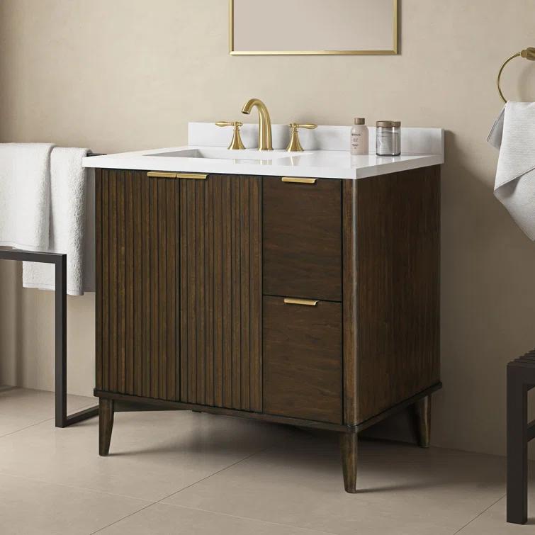 OVE Decors Gabi 36-in Undermount Single Sink Bathroom Vanity with Premium Countertop