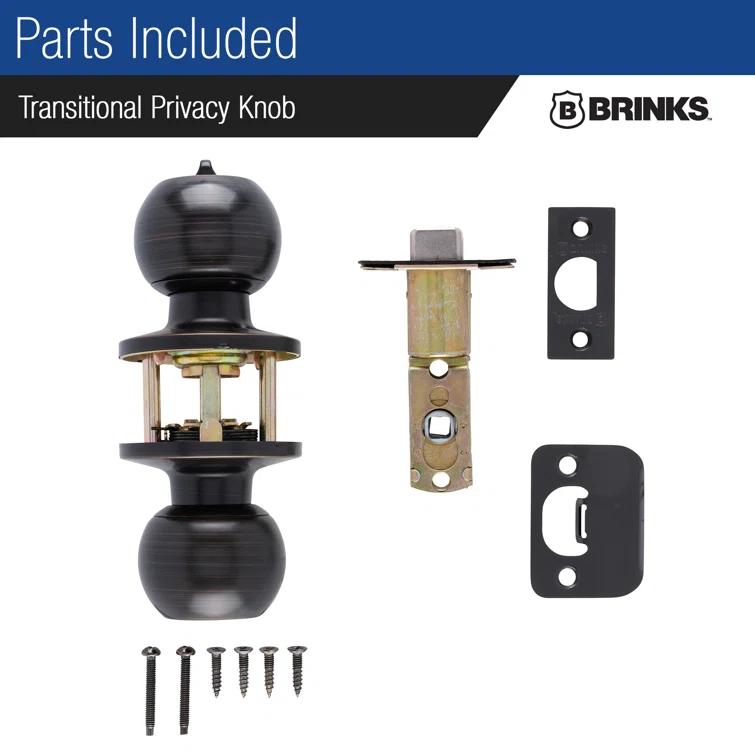 Brinks Raleigh Series Privacy Transitional Ball Knob