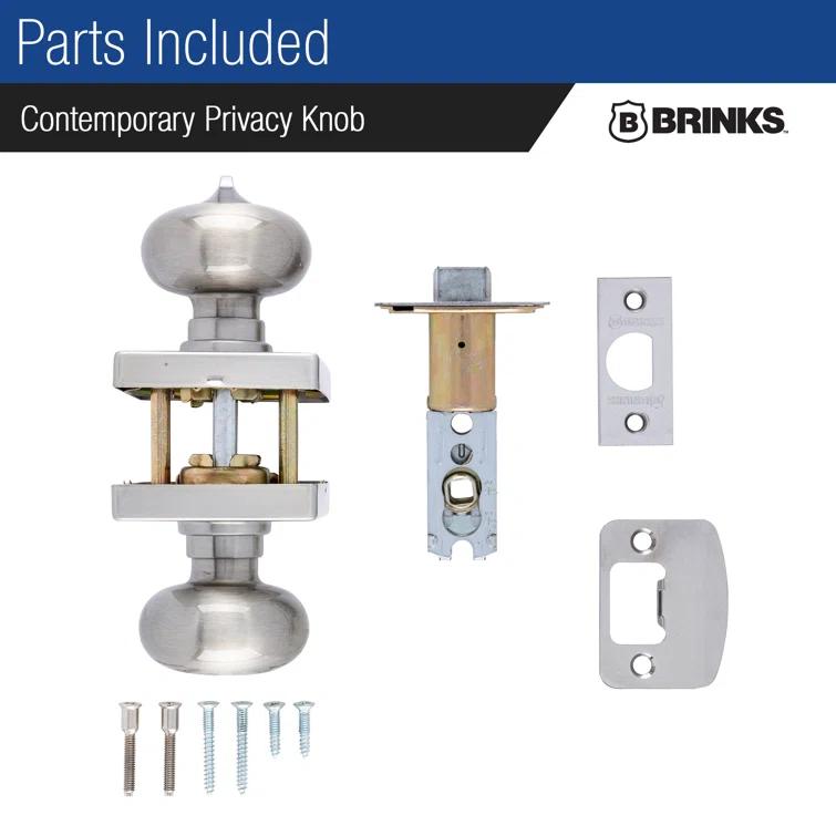 Brinks Mendocino Series Privacy Contemporary Ball Knob