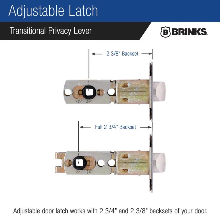 Brinks Raleigh Transitional Privacy Wave Lever
