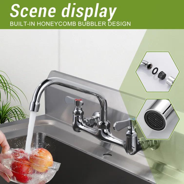 8" Faucet Swing Spout Replacement In Polished Chrome-G3/4 Internal Thread