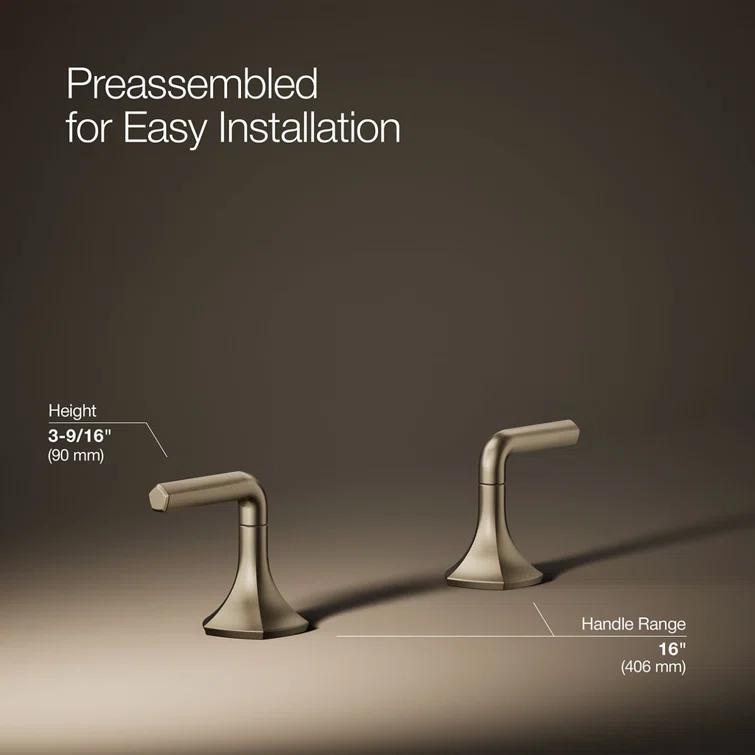 Occasion Lever Bathroom Sink Faucet Handles, 3.56" H x 16" W