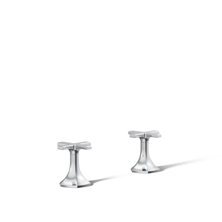 Occasion Cross Bathroom Sink Faucet Handles, 3.12" H x 3" W