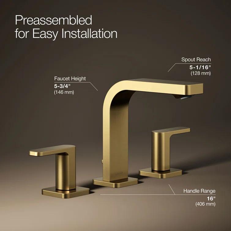 Kohler ® Parallel Brass Bathroom Sink Faucet and Handles