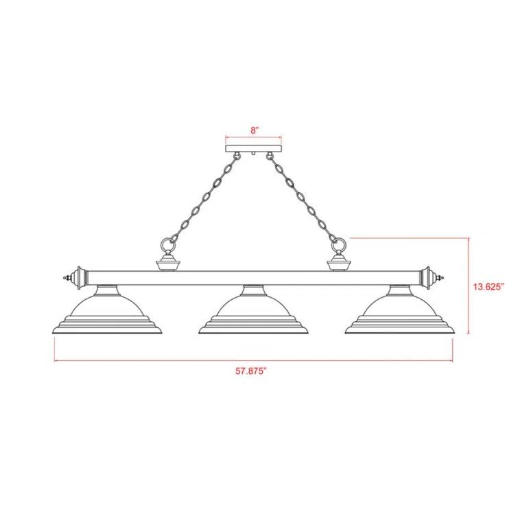 Annaleisa 3 - Light Pool Table Lights Pendant