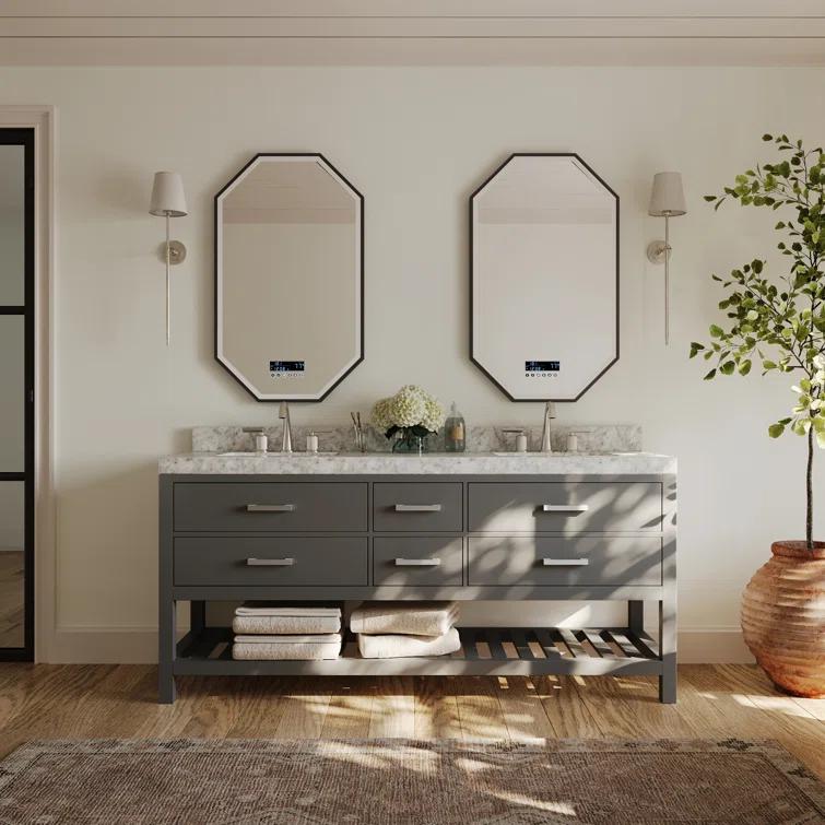 Ancerre Designs Elizabeth 72'' Double Bath Vanity Set