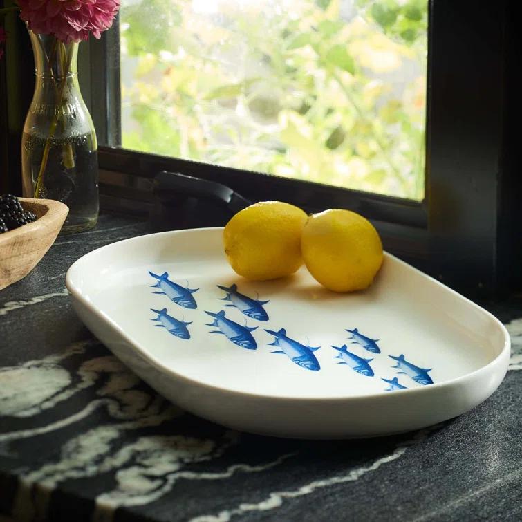 Caskata School Of Fish Large Oval Platter