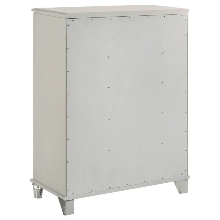 5-drawer Bedroom Chest Of Drawers Pearl White