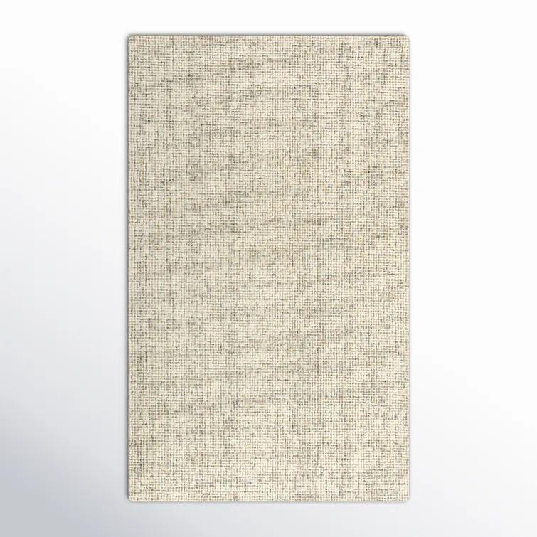 Kenyon Handmade Tufted Wool Beige Rug