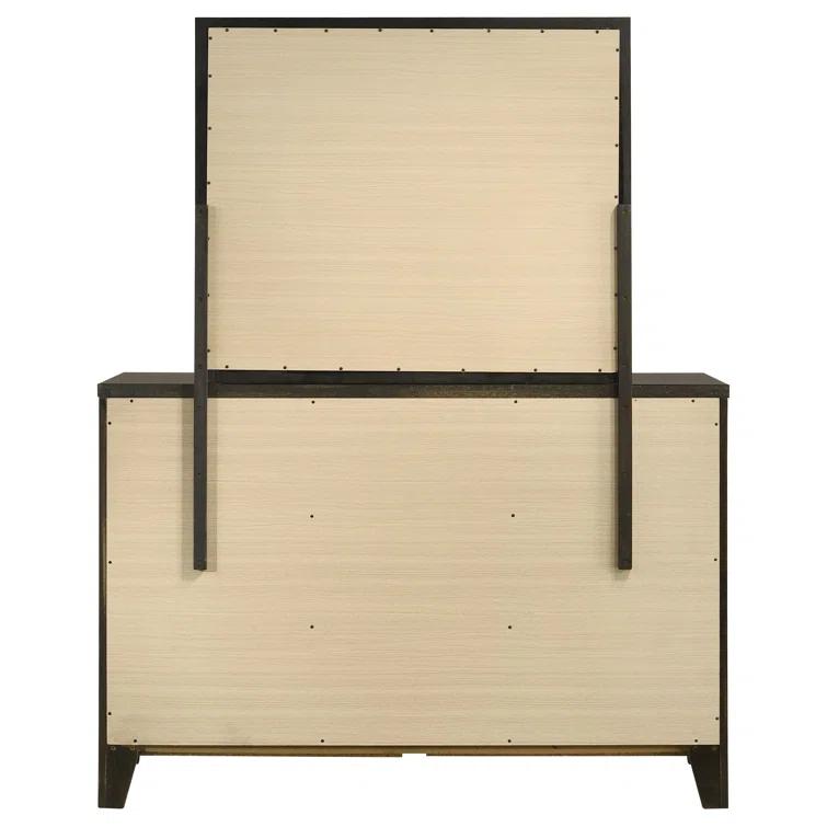 6-drawer Dresser And Mirror Dark Cocoa