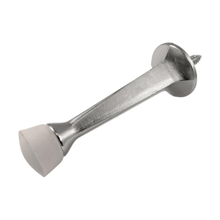 Door Stops Collection Rigid Door Stop 2-7/8 Inch Satin Nickel Finish