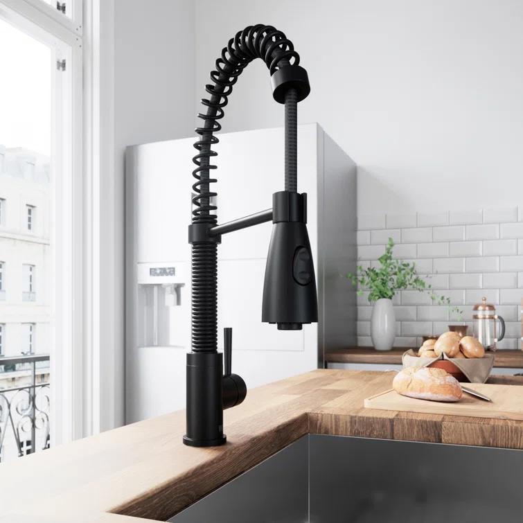 Brant 19 H 1-handle Pull-Down 2-Function Sprayer Kitchen Faucet