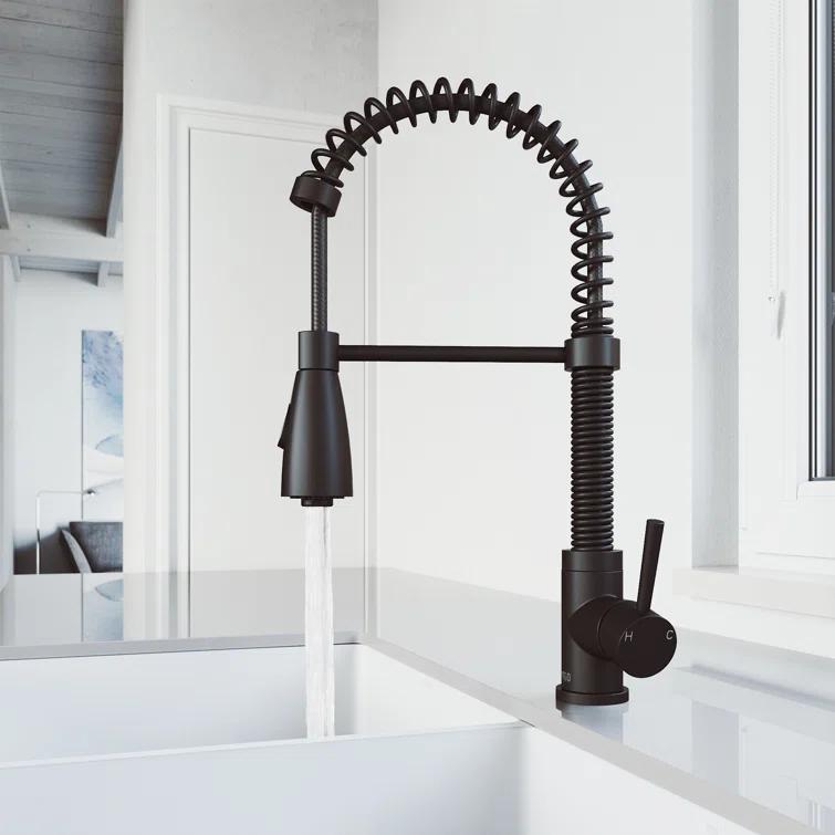 Brant 19 H 1-handle Pull-Down 2-Function Sprayer Kitchen Faucet