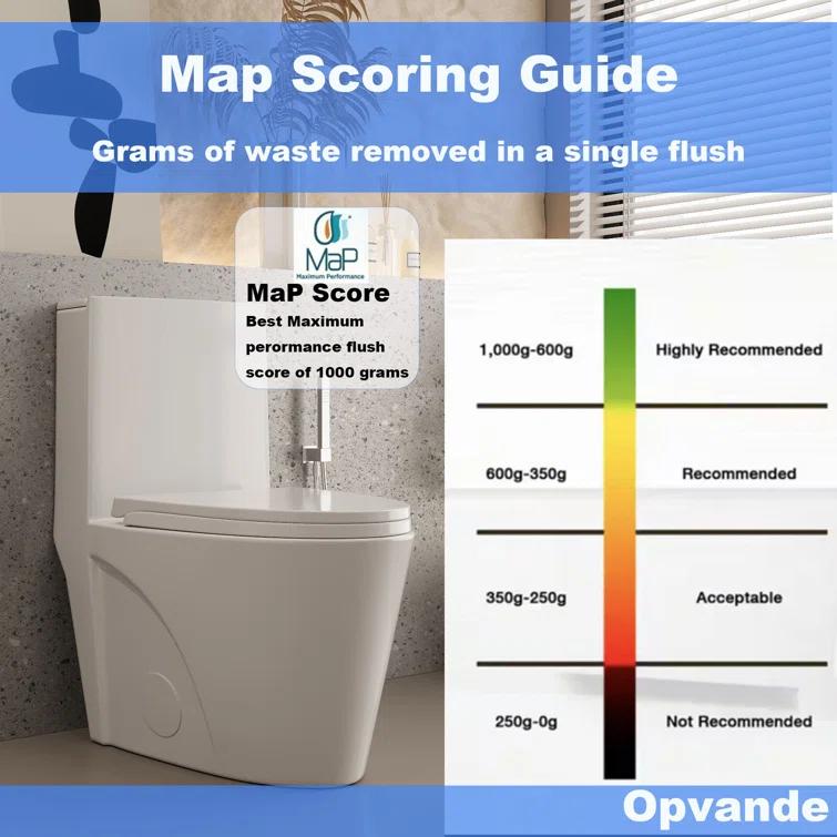 One-Piece 1.1/1.6 Gpf Dual Flush Elongated Toilet In Seat Included