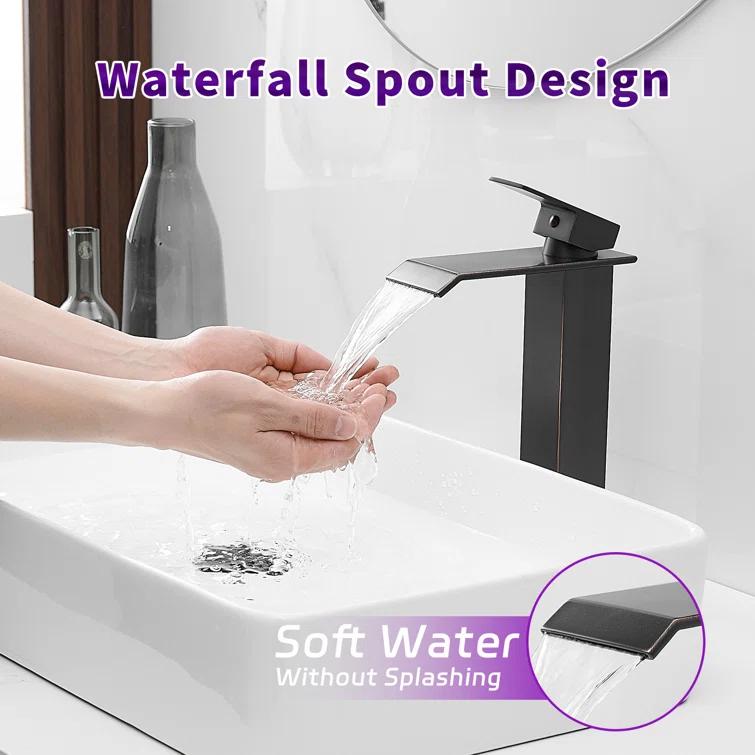 Vessel Sink Faucet Single-handle Bathroom Faucet with Drain Assembly