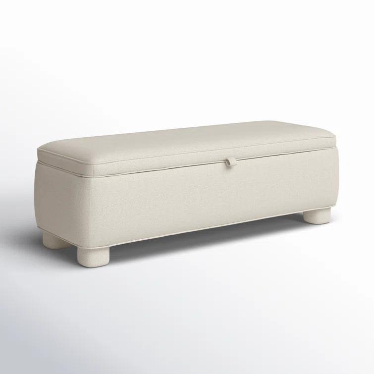 Asner Storage Bench - Light Gray