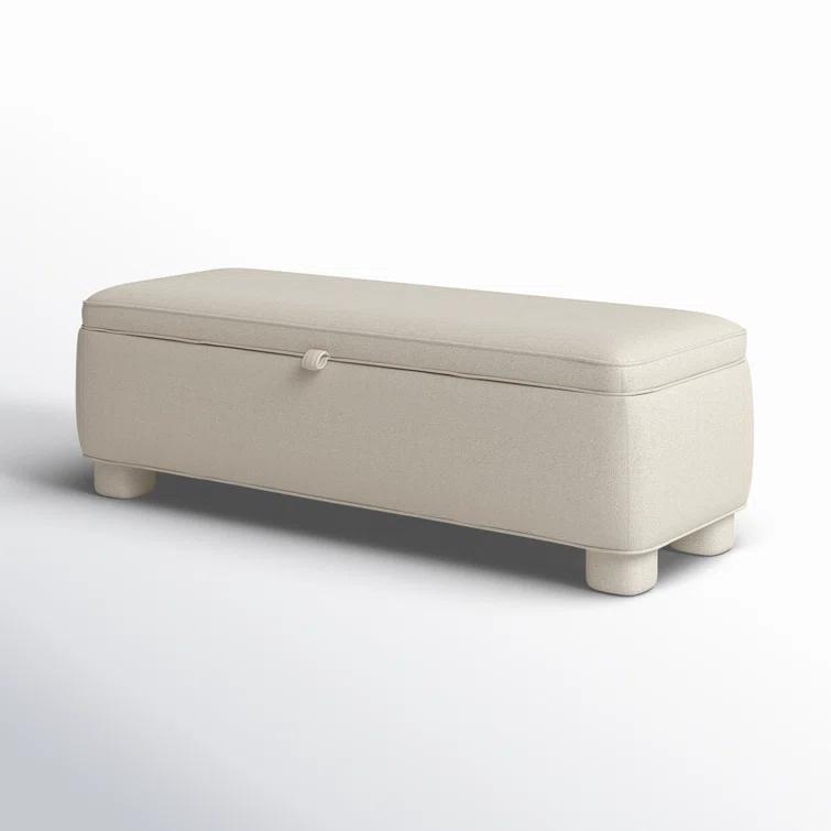 Asner Storage Bench - Light Gray