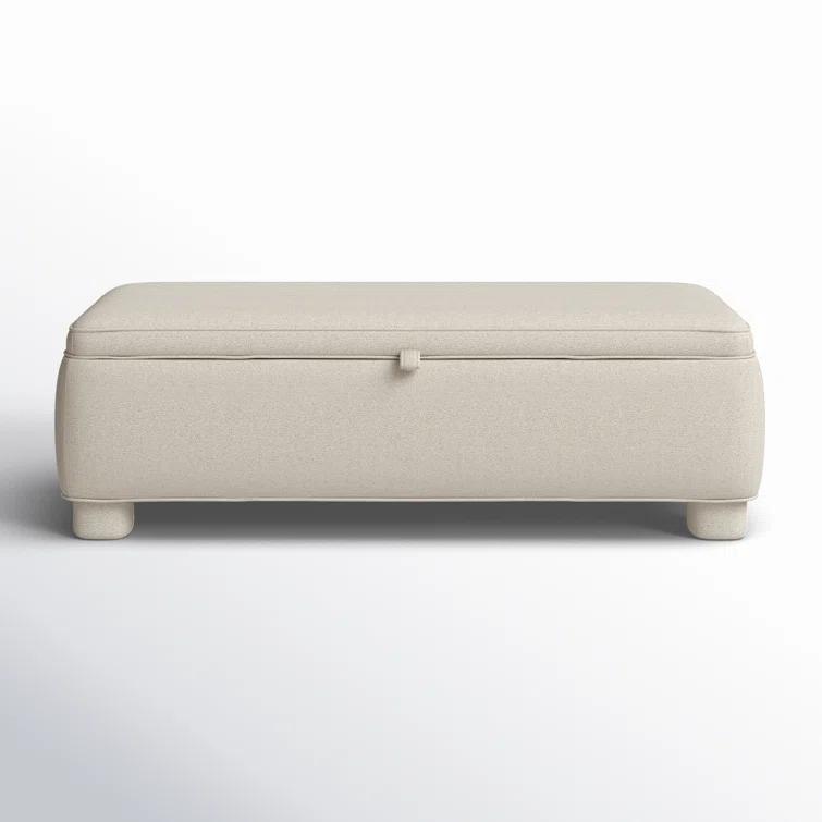 Asner Storage Bench - Light Gray