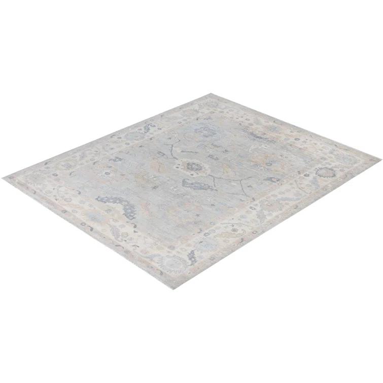 Floral One-of-a-Kind 7' 11" X 9' 8" Hand Knotted Area Rug