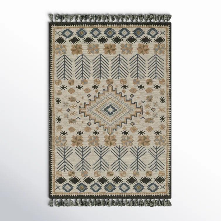 Momeni Tahoe Hand Tufted Wool Transitional Ivory Area Rug 3'6" X 5'6"