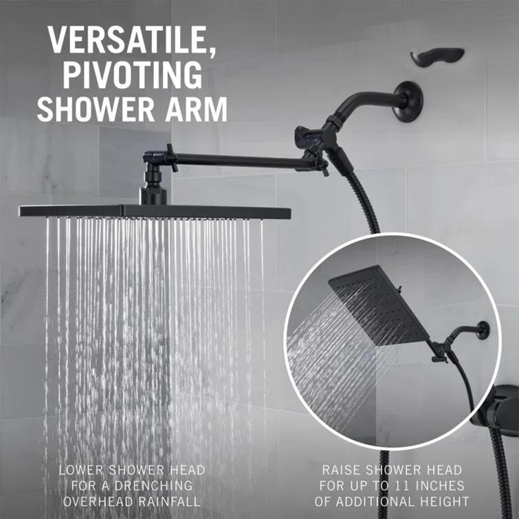 10-inch Raincan Shower Head and Hand Held Shower Combo, Rainfall Shower Head and Hand Shower