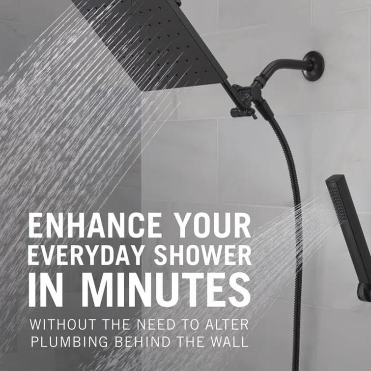 10-inch Raincan Shower Head and Hand Held Shower Combo, Rainfall Shower Head and Hand Shower