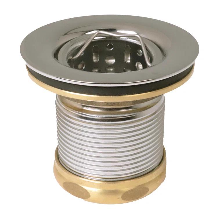 Junior Bar and Laundry Sink Drain Assembly with Removable Strainer Basket