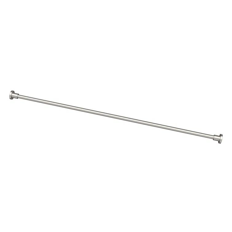 Minimalist 60" Straight Fixed Shower Curtain Rod | Wall Mount Solid Brass Shower Rod