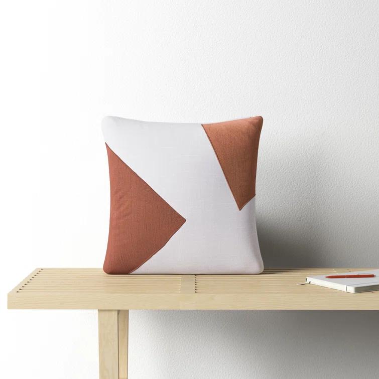 Auburn Geometric Cotton Throw Pillow