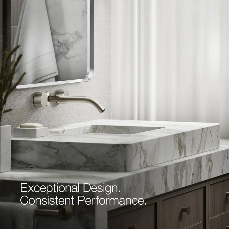 Components Wall-Mount Bathroom Sink Faucet Trim with Oyl Handles