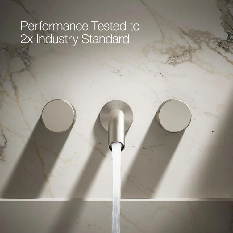 Components Wall-Mount Bathroom Sink Faucet Trim with Oyl Handles