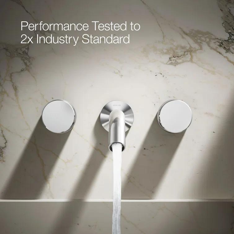 Components Wall-Mount Bathroom Sink Faucet Trim with Oyl Handles