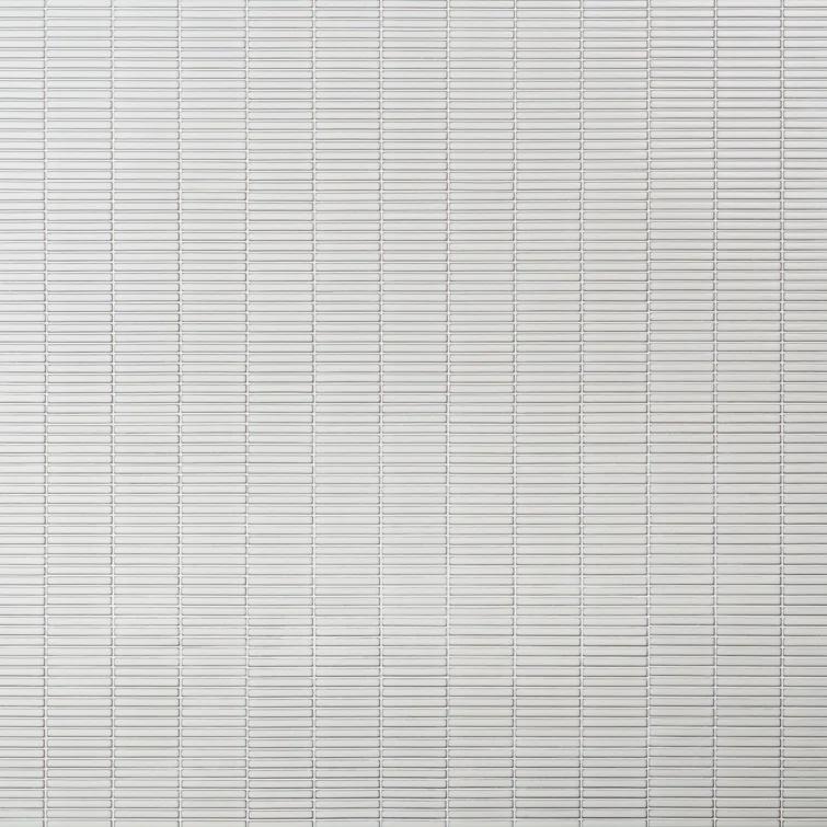Monogram Stacked 11.19 In. X 11.9 In. Glossy Porcelain Mosaic Floor And Wall Tile (0.92 Sq. Ft. / Each)