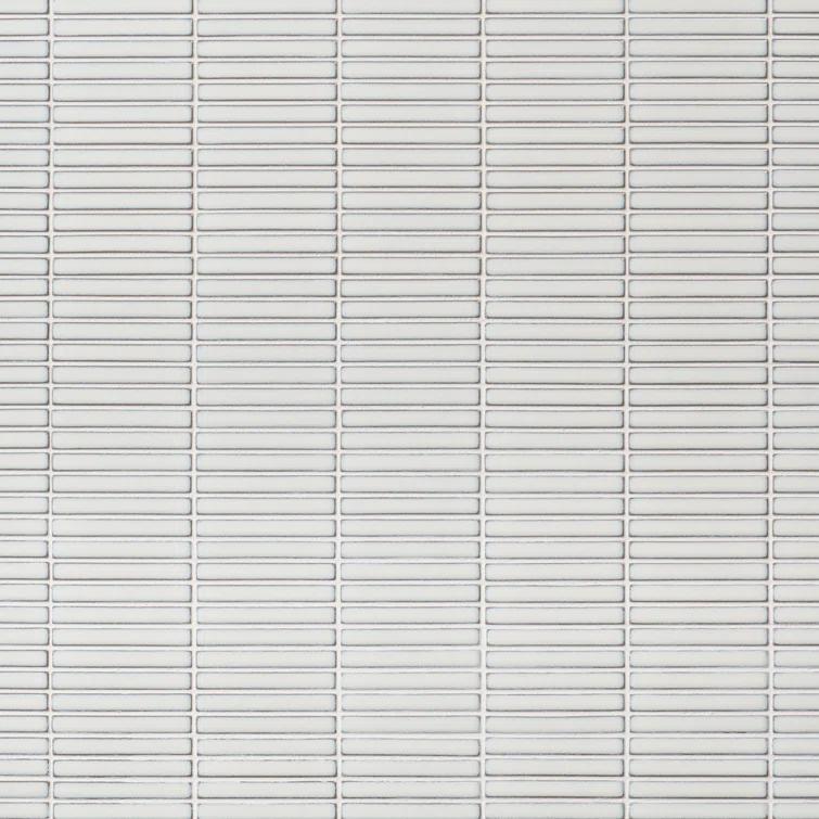 Monogram Stacked 11.19 In. X 11.9 In. Glossy Porcelain Mosaic Floor And Wall Tile (0.92 Sq. Ft. / Each)