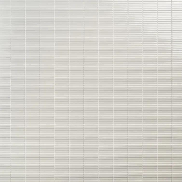 Monogram Stacked 11.19 In. X 11.9 In. Glossy Porcelain Mosaic Floor And Wall Tile (0.92 Sq. Ft. / Each)