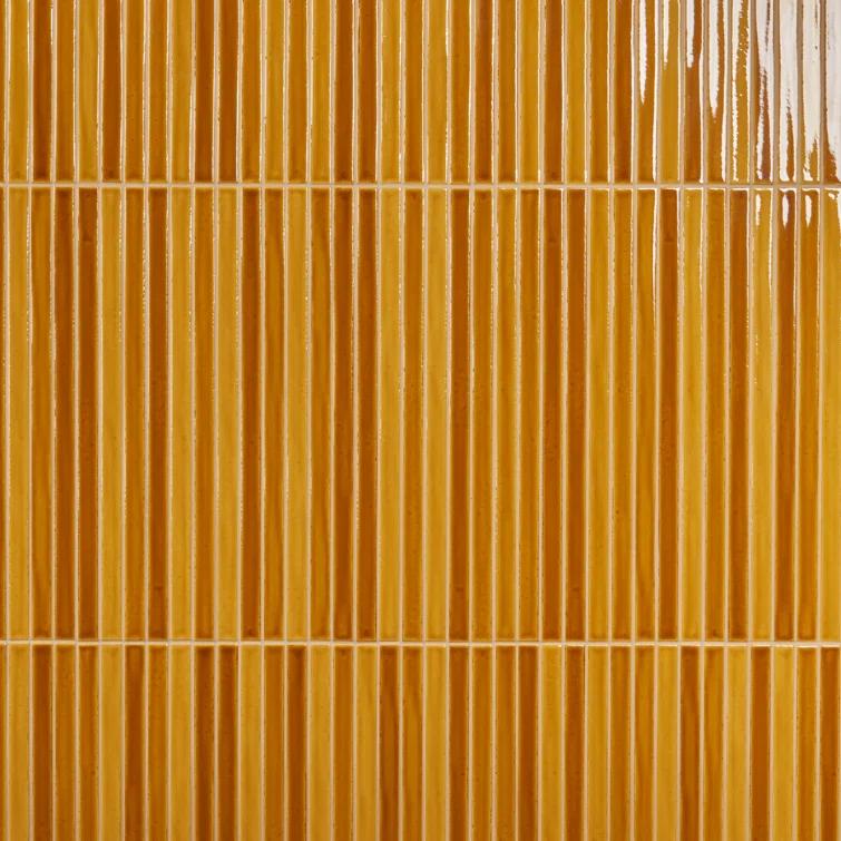 Vivanta 5.27 In. X 17.71 In. Glossy Ceramic Mosaic Elongated Subway Wall Tile (8 Sheets / Box)