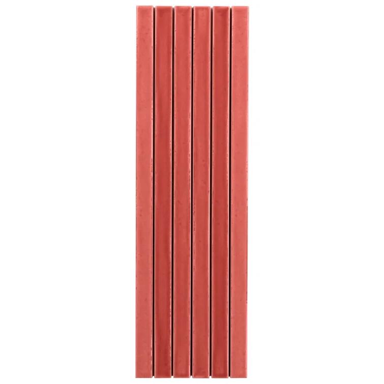 Vivanta 5.27 In. X 17.71 In. Glossy Ceramic Mosaic Elongated Subway Wall Tile (8 Sheets / Box)