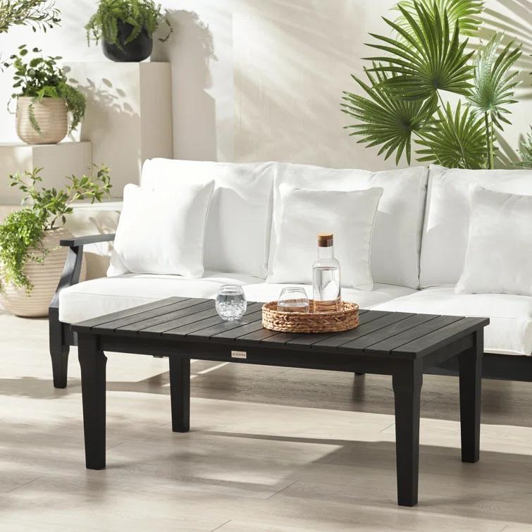 Latitude Run® Martinique Wood Patio Coffee Table