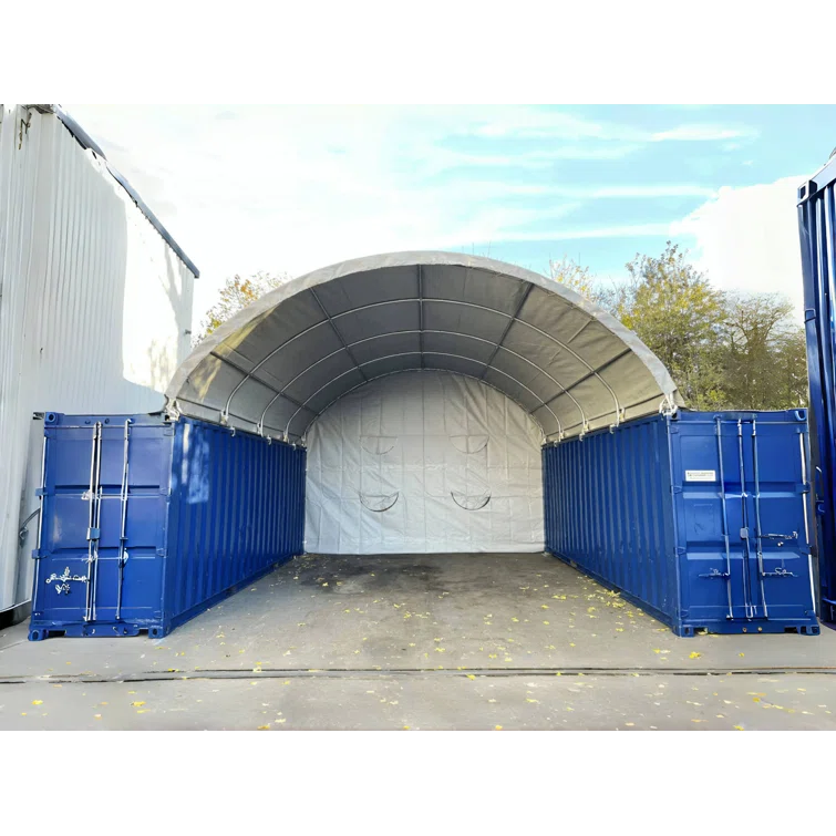 20'x20' Shipping Container Canopy Shelter 15oz PVC