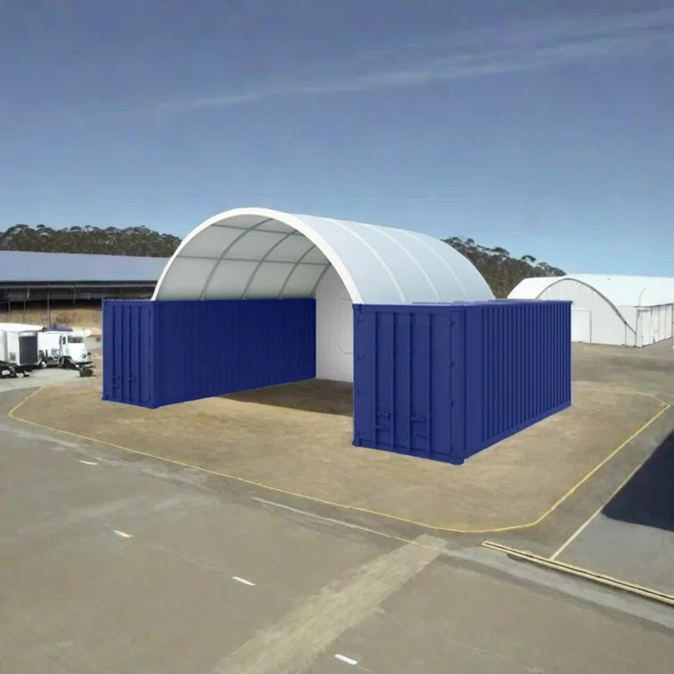 20'x20' Shipping Container Canopy Shelter 15oz PVC