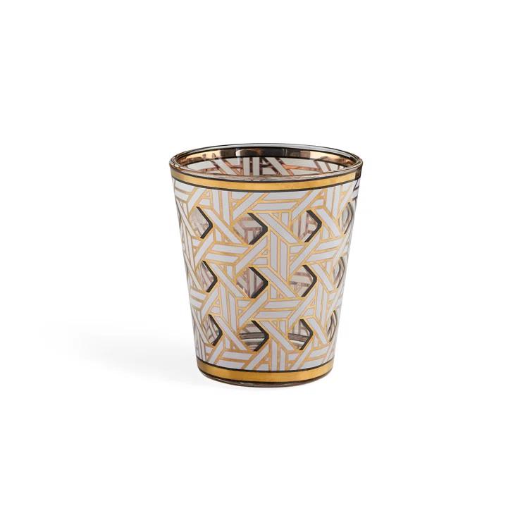 Jonathan Adler Basketweave Glassware Set (Set of 4)