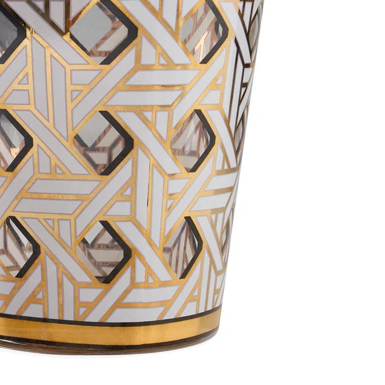 Jonathan Adler Basketweave Glassware Set (Set of 4)